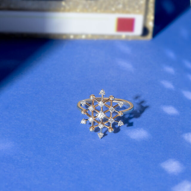 Disco Shine Gold & Diamond Ring,,hi-res image number null
