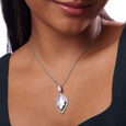 Mother of Pearl Pastel Silver Pendant,,hi-res view 2