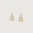 Luminous Arc Diamond Hoop Earrings,,hi-res view 5