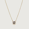 Orbital Aura Evil Eye Gold Necklace,,hi-res view 3