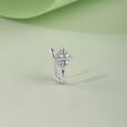 Peppy Chic Silver Nose Pin,,hi-res view 1