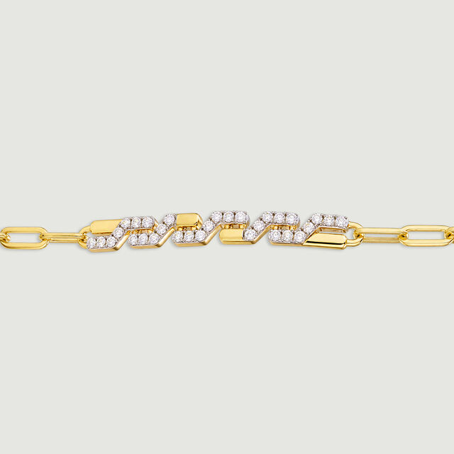 Dynamic Geometric Diamond Bracelet,,hi-res image number null