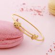 Cuddle Bear Gold Bangle,,hi-res view 1