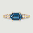 Striking Illuminated Topaz Gold Ring,,hi-res view 1