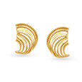 18KT Yellow Gold Stud Earrings to Match Your Elegance,,hi-res view 2
