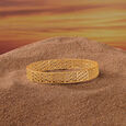 Elegant Geometric Gold Bangle,,hi-res view 1