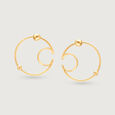 Starship Sparklers 14KT Yellow Gold Orbit-Inspired Stud Earring,,hi-res view 3