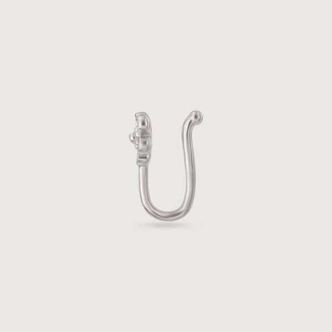 Petite Bloom Silver Nose Pin