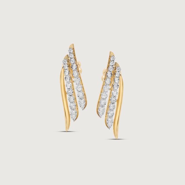 Spark Wing Diamond Stud Earrings,,hi-res image number null