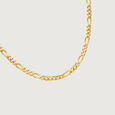 Figaro Link 22 Kt Gold Chain,,hi-res view 4