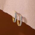 Vivid Urban Diamond Hoop Earrings,,hi-res view 1