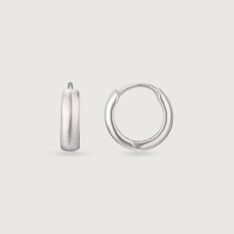Polished Sleek Silver Earrings
