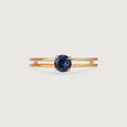 Aqua Love Topaz & Gold Ring,,hi-res view 3