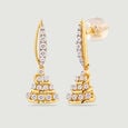 Radiant Layered Diamond Jhumka,,hi-res view 4