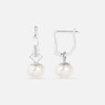 Radiant Poise Silver Hoop Earrings,,hi-res view 4