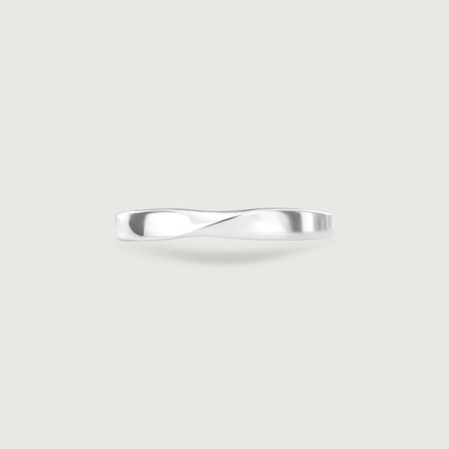 Twisted Plain Silver Ring,,hi-res image number null