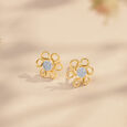 Dancing Daisy Diamond Stud Earrings,,hi-res view 1