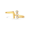 14KT Yellow Gold Summertime Shimmer Adjustable Diamond Ring,,hi-res view 2