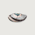 Mother of Pearl Aqua Silver Ring,,hi-res view 3