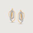 Royal Arch Diamond Hoop Earrings,,hi-res view 3