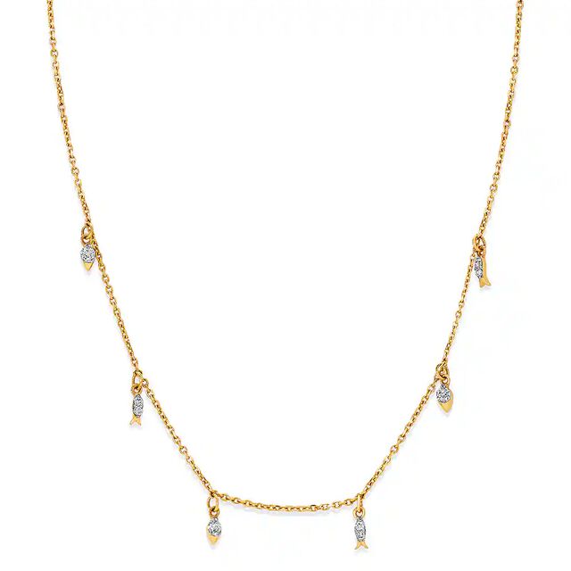18KT Yellow Gold Necklace - Shine On,,hi-res view 2