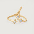 Meteor Trail 14KT Diamond Finger Ring,,hi-res view 4