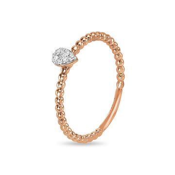 14 KT Rose Gold Dainty Ring