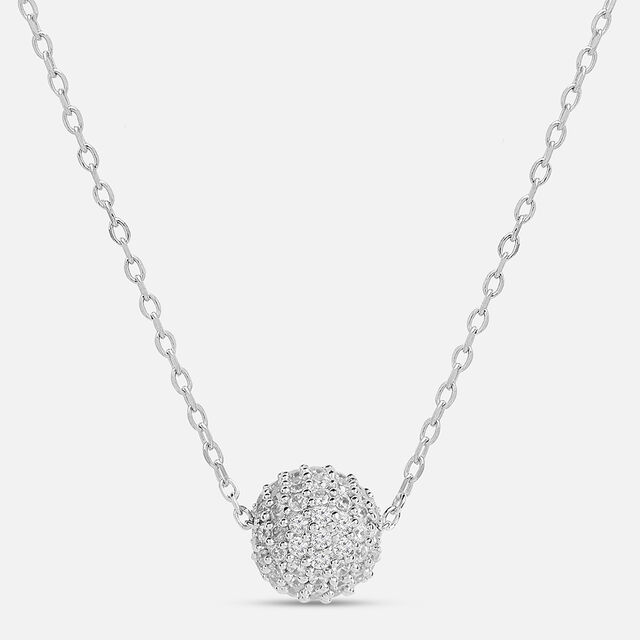 Icy Gem Silver Necklace,,hi-res image number null