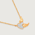 Cupid Edit Mystic Wings 14KT Gold & Diamond Necklace,,hi-res view 4