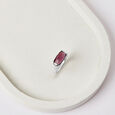 Midnight Radiance Silver Finger Ring,,hi-res view 1