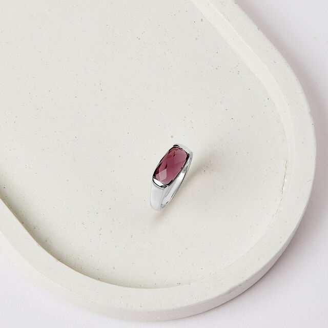 Midnight Radiance Silver Finger Ring,,hi-res image number null