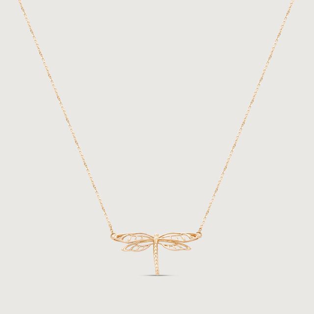 Airy Dragonfly Gold Necklace,,hi-res image number null
