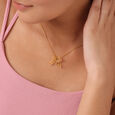 Butterfly Symphony Cupid Edit 14KT Gold Pendant,,hi-res view 2