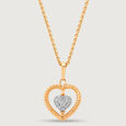 Cupid Edit Dancing Hearts 14KT Gold & Diamond Pendant,,hi-res view 3