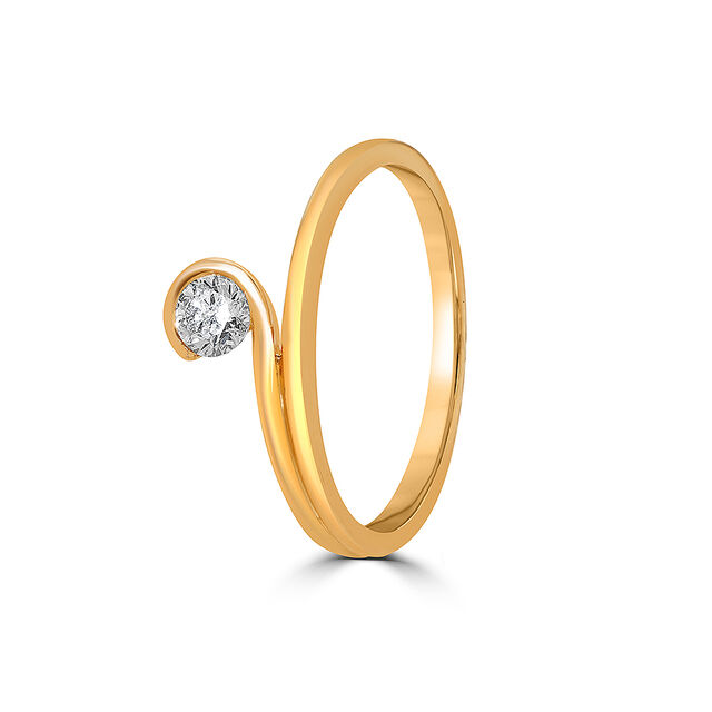 Wrapped in Love Solitaire Finger Ring,,hi-res view 4