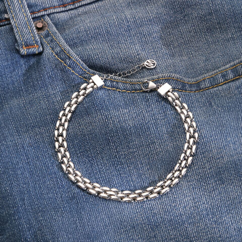 Refined Link Silver Bracelet