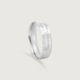 Textured Edge Silver Ring,,hi-res view 3
