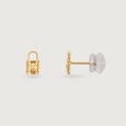 Lock Charm 14 Kt Gold Necklace Set,,hi-res view 7