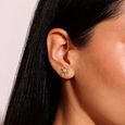 Dancing Daisy Diamond Stud Earrings,,hi-res view 2