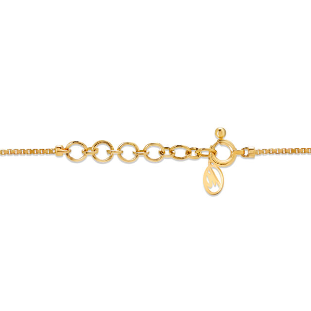 14KT Yellow Gold Geometric Evil Eye Necklace,,hi-res image number null