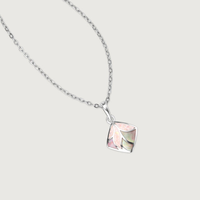 Graceful Sculpted Opal Silver Pendant,,hi-res image number null