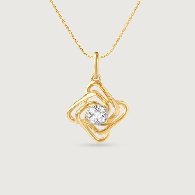 Twisted Glow Diamond Pendant,,hi-res image number null