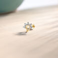 Paisley Princess Diamond Nose Pin,,hi-res view 1