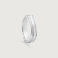Geometric Edge Silver Ring,,hi-res view 3