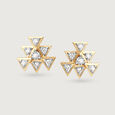 Chic Cosmic Stars 14KT Diamond Stud Earrings,,hi-res view 3
