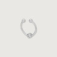Sleek Beam Silver Septum Ring,,hi-res view 5