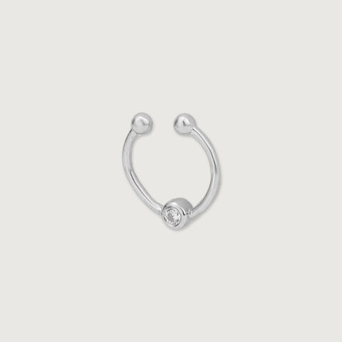Sleek Beam Silver Septum Ring