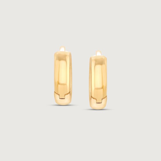 Chic Bloom Gold Hoop Earrings,,hi-res image number null