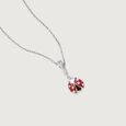 Playful Ladybird Silver Pendant,,hi-res view 5