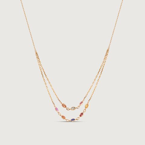 Layer Pop Sapphire Necklace